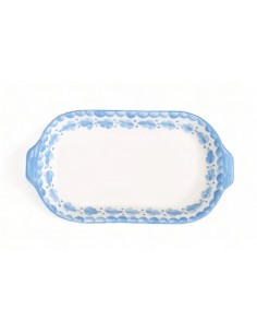 Hojas Baby blue tray